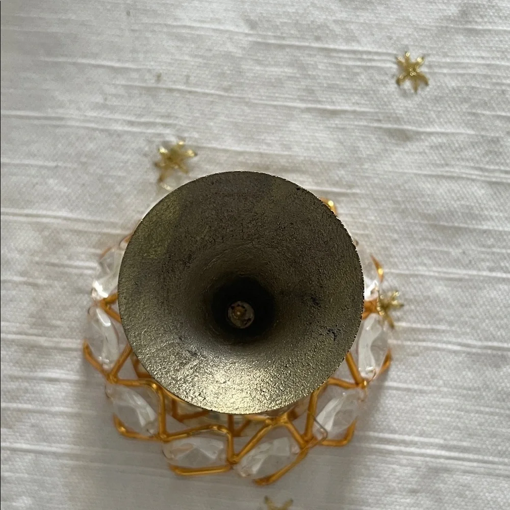 Elegant Gold and Crystal Decorative diya tealight